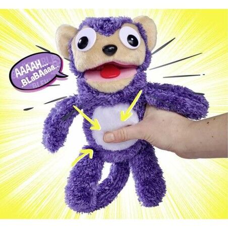 Peluche con Suono Simba Screamerz Scimmia 30 cm Viola