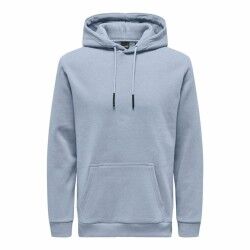 Felpa con Cappuccio Uomo Only & Sons Onsceres Eventide Acqua
