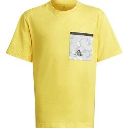 Maglia a Maniche Corte per Bambini Adidas Future Pocket Giallo
