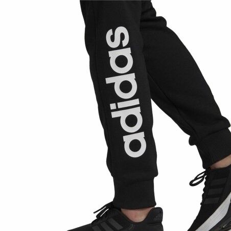 Pantalone Lungo Sportivo Adidas French Terry Logo Donna Nero