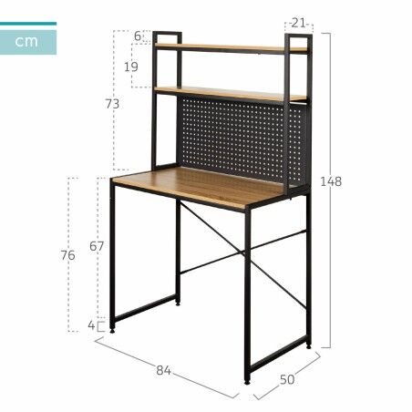 Scrivania con scaffali Max Home Acciaio Melammina Truciolare 84 x 148 x 50 cm