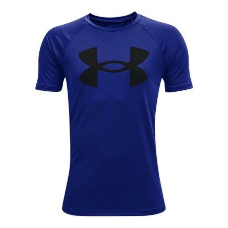 Maglia a Maniche Corte Uomo Under Armour Tech Big Logo Azzurro
