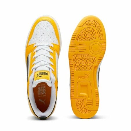 Scarpe da Tennis Casual Uomo Puma Rebound V6 Low Giallo
