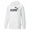 Felpa con Cappuccio Uomo Puma Ess Big Logo Bianco