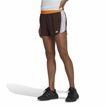 Pantaloncini Sportivi da Donna Adidas Hyperglam Marrone