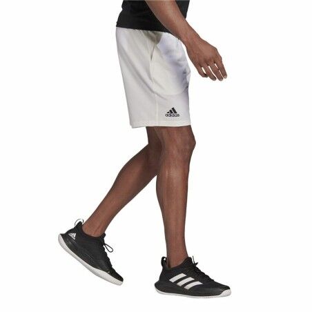 Pantaloni Corti Sportivi da Uomo Adidas Club Stetch Bianco