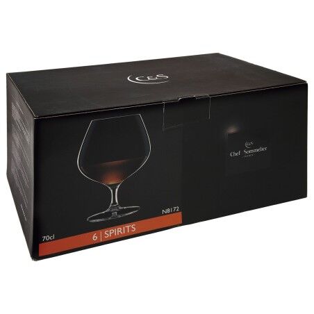 Set di Bicchieri Chef&Sommelier Spirits Liquore Trasparente Vetro 720 ml (6 Unità)