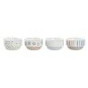 Set di Ciotole DKD Home Decor Gres 460 ml 12 x 12 x 6,5 cm (4 Unità)
