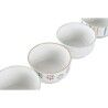 Set di Ciotole DKD Home Decor Gres 460 ml 12 x 12 x 6,5 cm (4 Unità)
