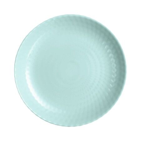 Piatto da pranzo Luminarc Pampille Turquesa Turchese Vetro 25 cm (24 Unità)