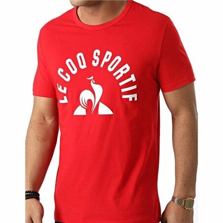 Maglia a Maniche Corte Uomo Le coq sportif Bat Nº2 Rosso Uomo