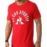 Maglia a Maniche Corte Uomo Le coq sportif Bat Nº2 Rosso Uomo