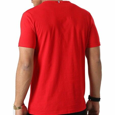 Maglia a Maniche Corte Uomo Le coq sportif Bat Nº2 Rosso Uomo