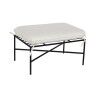 Poggiapiedi Home ESPRIT Bianco Nero Metallo Città 75 x 50 x 45 cm