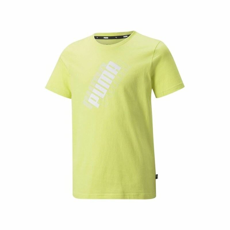 Maglia a Maniche Corte per Bambini Puma Power Logo Giallo Maglia a Maniche Corte per Bambini Puma Power Logo Giallo