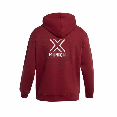 Felpa con Cappuccio Uomo Munich Breaker Rosso Cremisi