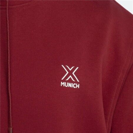Felpa con Cappuccio Uomo Munich Breaker Rosso Cremisi