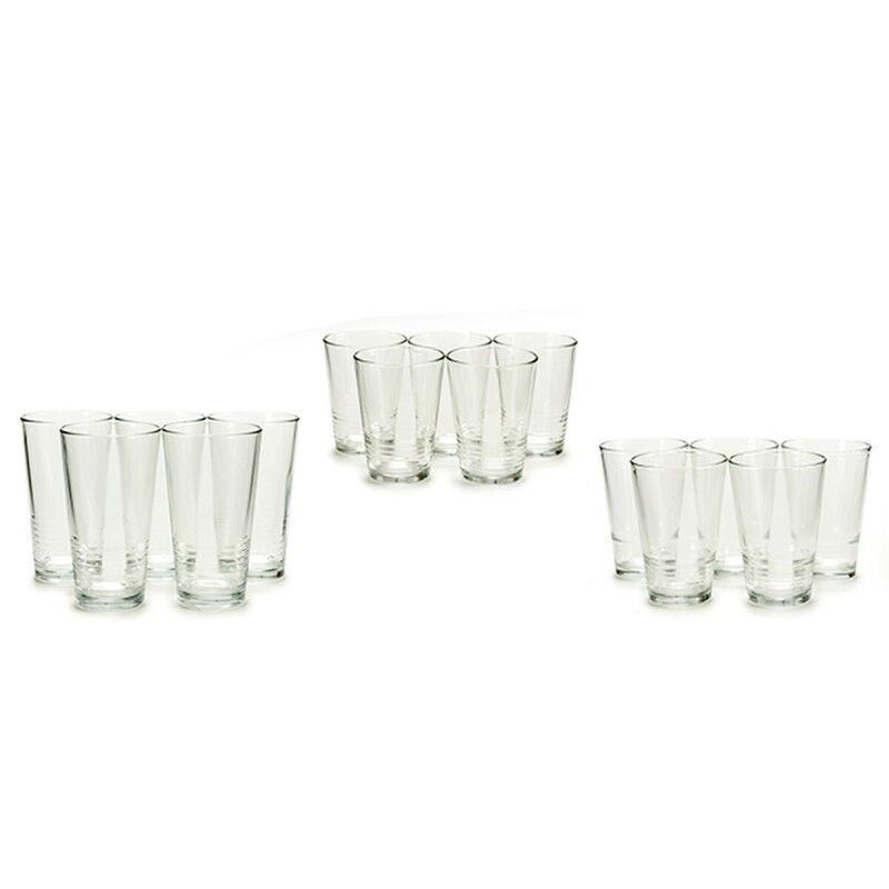 Set di Bicchieri Vivalto S18091/BHA Trasparente Vetro