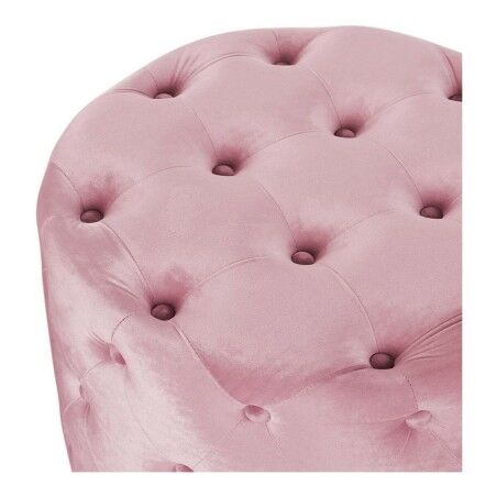 Poggiapiedi DKD Home Decor Rosa Velvet Legno MDF Glam (2 pcs)