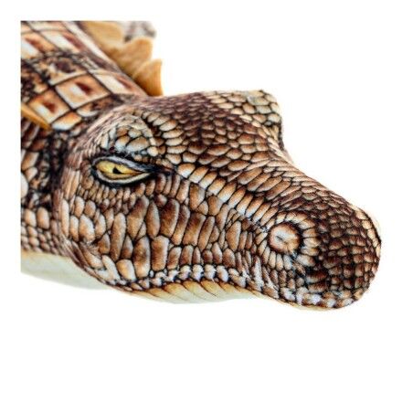 Peluche DKD Home Decor S3016335 Marrone Per bambini Coccodrillo 46 x 22 x 8 cm
