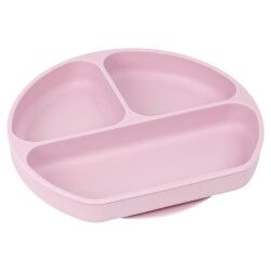 Piatto in silicone con ventosa Safta M923 Silicone Ventosa Rosa (20,5 x 2,5 x 18 cm)