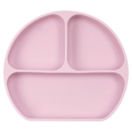 Piatto in silicone con ventosa Safta M923 Silicone Ventosa Rosa (20,5 x 2,5 x 18 cm)