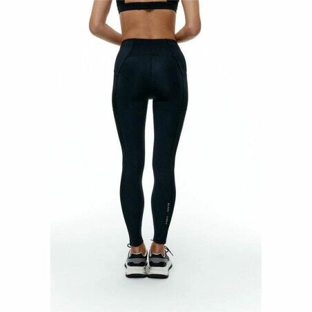 Leggings Sportivo da Donna Black Limba Skyline Mesh Nero
