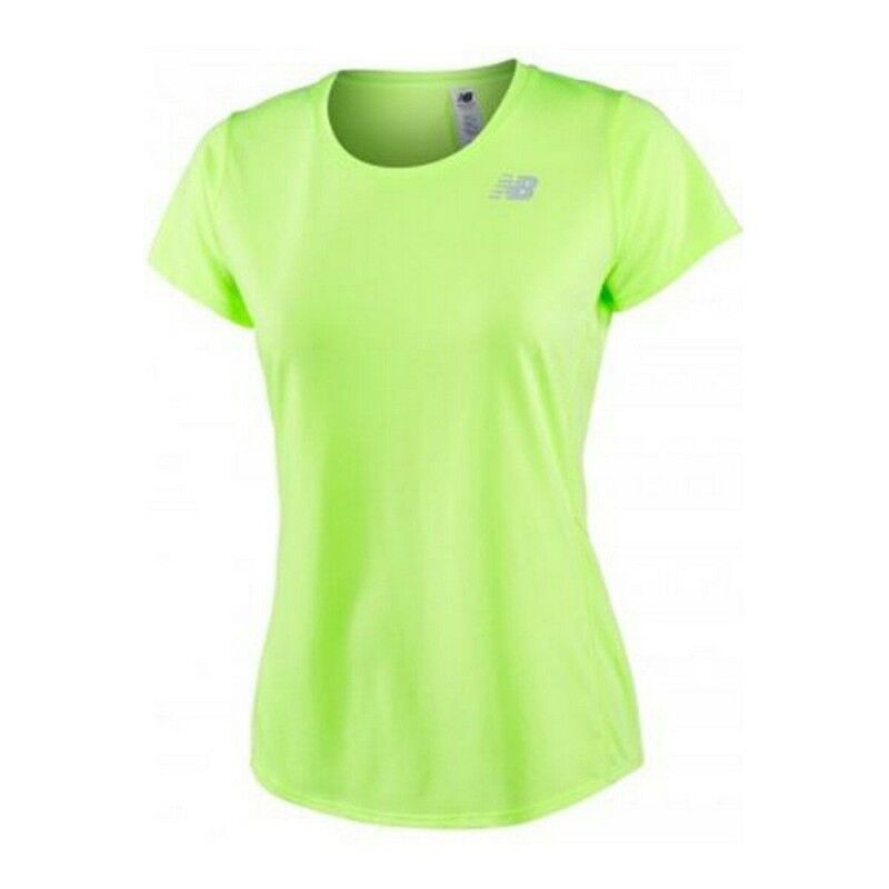 Maglia a Maniche Corte Donna ACCELERATE New Balance WT73128 BIO Giallo Maglia a Maniche Corte Donna ACCELERATE New Balance WT73128 BIO Giallo