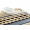 Set per Sushi DKD Home Decor PC-186227 Bianco Nero Naturale Bambù Lavagna Moderno Orientale 28,5 x 18,5 x 2,6 cm (9 Pezzi) (28,5