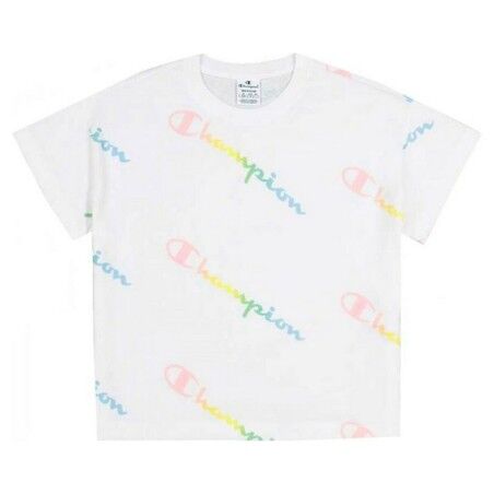 Maglia a Maniche Corte Uomo Champion Crewneck Croptop Taglia L Bianco