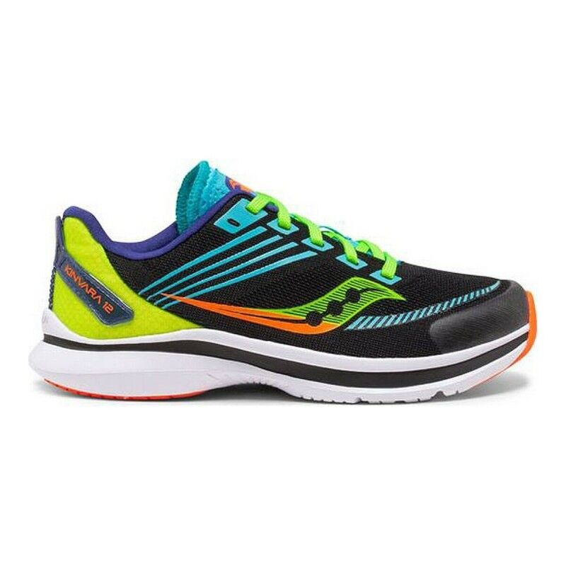 Scarpe da Running per Bambini Saucony Kinvara 12 JR Nero Scarpe da Running per Bambini Saucony Kinvara 12 JR Nero