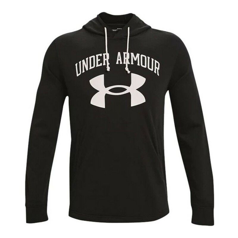 Felpa con Cappuccio Uomo Under Armour Rival Terry Nero Felpa con Cappuccio Uomo Under Armour Rival Terry Nero