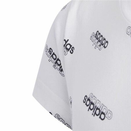 Maglia a Maniche Corte per Bambini Adidas Sportswear Bianco