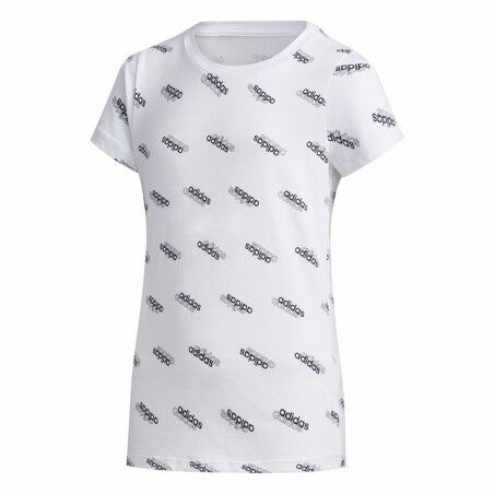 Maglia a Maniche Corte per Bambini Adidas Sportswear Bianco