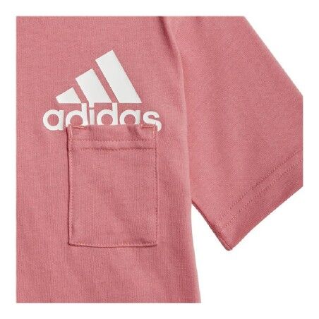Completo Sportivo per Bambini Adidas Badge of Sport Summer Corallo