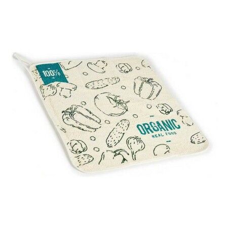 Panno da Cucina Kinvara Organic Bianco Verde 50 x 0,3 x 50 cm