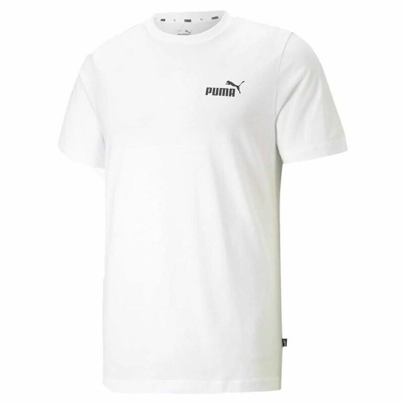Maglia a Maniche Corte Uomo Puma Essentials Small Logo Bianco Maglia a Maniche Corte Uomo Puma Essentials Small Logo Bianco