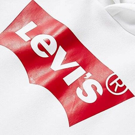 Felpa con Cappuccio Bambino S S KNIT TOP Levi's E8778 Bianco