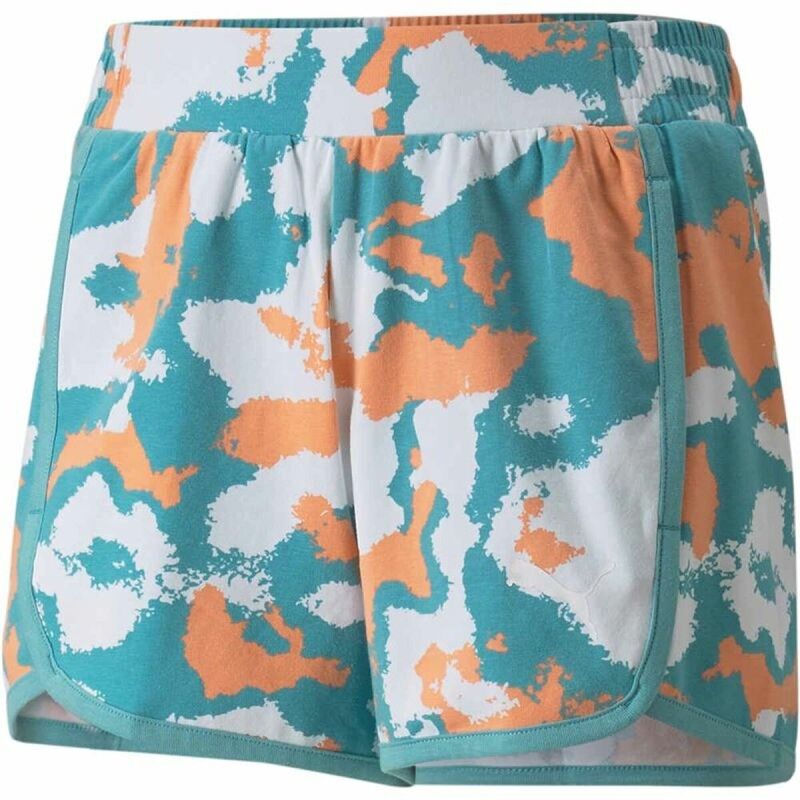 Pantaloncini Sportivi per Bambini Puma Alpha AOP Bianco Azzurro Verde Pantaloncini Sportivi per Bambini Puma Alpha AOP Bianco Azzurro Verde