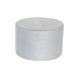 Poggiapiedi DKD Home Decor Poliestere Blu cielo Spugna Legno MDF (55 x 55 x 35 cm)