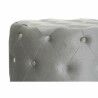Poggiapiedi DKD Home Decor Grigio Velluto Legno MDF (80 x 80 x 43 cm) (58 x 58 x 37 cm) (2 pcs)
