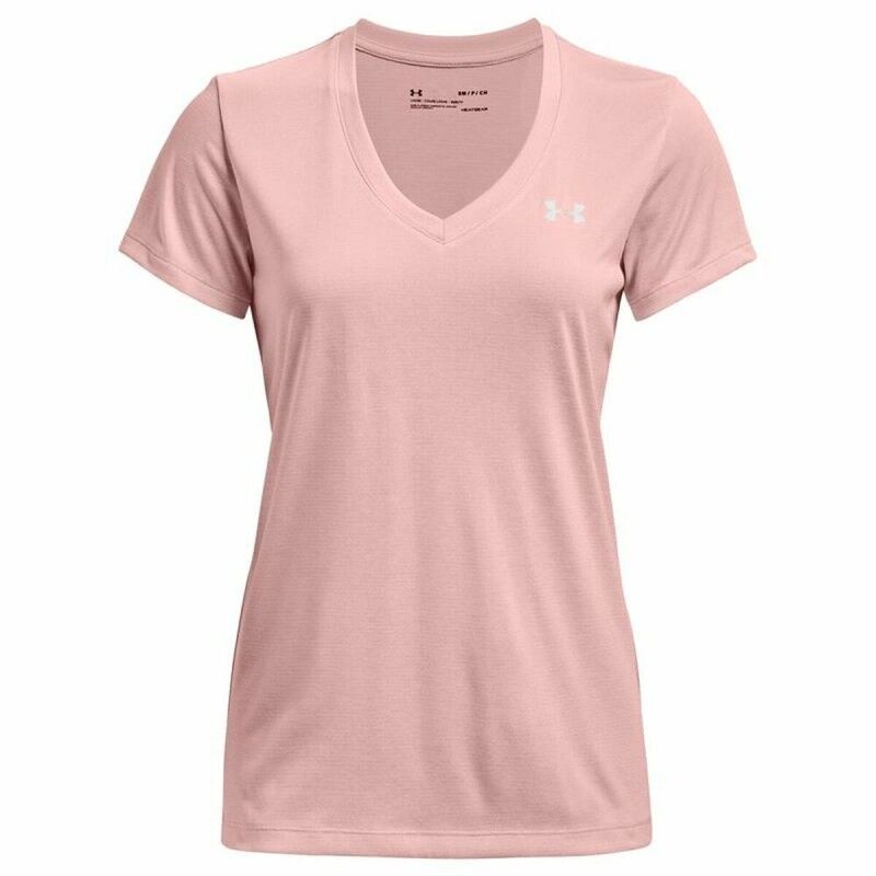 Maglia Sportiva a Maniche Corte Under Armour Tech SSV Rosa Maglia Sportiva a Maniche Corte Under Armour Tech SSV Rosa