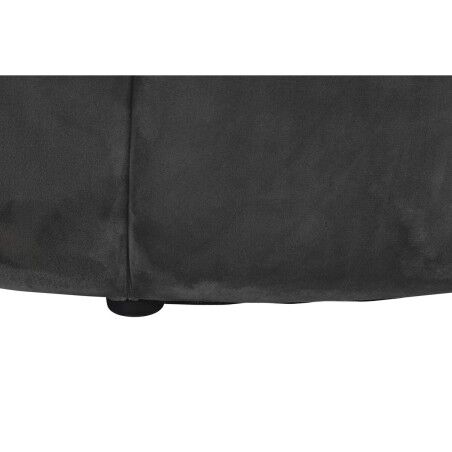 Poggiapiedi DKD Home Decor Grigio 30 % Poliestere (85 x 85 x 48 cm)