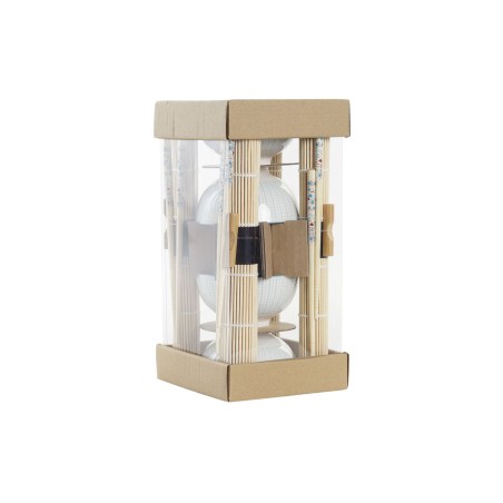 Set per Sushi DKD Home Decor 14,5 x 14,5 x 31 cm Azzurro Bianco Gres Orientale (16 Pezzi)