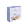 Set da Aperitivo DKD Home Decor Bambù Gres Fogli Tropicale 4 Pezzi 18 x 18 x 1 cm