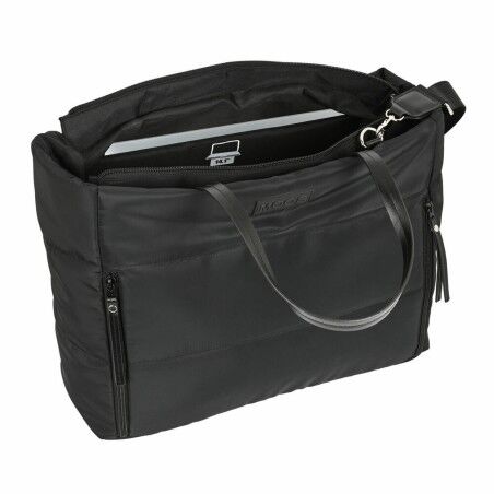Borsa Moos Negro Trapunta Nero (54 x 31 x 17 cm)