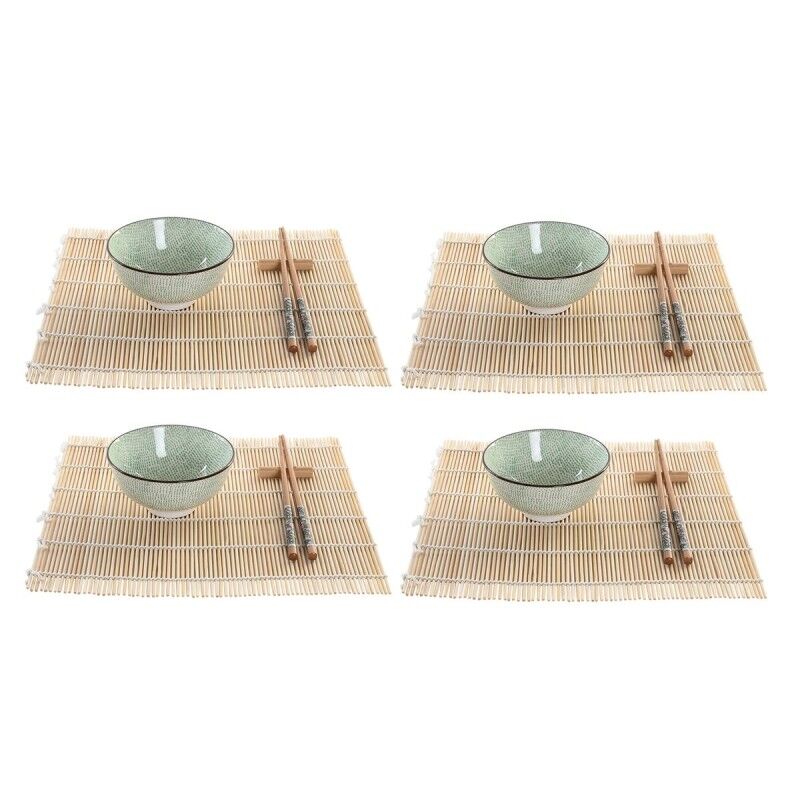 Set per Sushi DKD Home Decor 14,5 x 14,5 x 35 cm Gres Orientale (16 Pezzi) Set per Sushi DKD Home Decor 14,5 x 14,5 x 35 cm Gres Orientale (16 Pezzi)