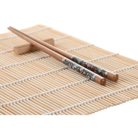 Set per Sushi DKD Home Decor 14,5 x 14,5 x 35 cm Gres Orientale (16 Pezzi)