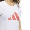 Maglia a Maniche Corte Donna Adidas Training 3B Bianco