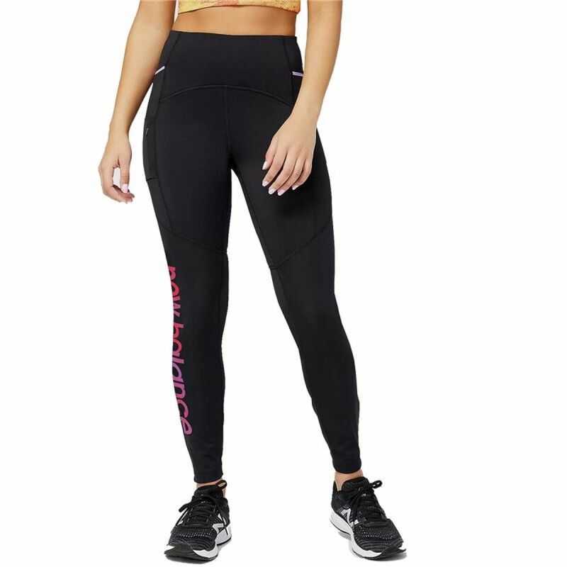 Leggings Sportivo da Donna New Balance Impact Run AT Heat Tight Nero Leggings Sportivo da Donna New Balance Impact Run AT Heat Tight Nero